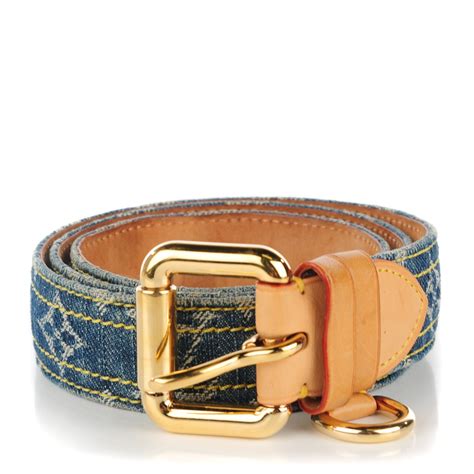 louis vuitton denim belt